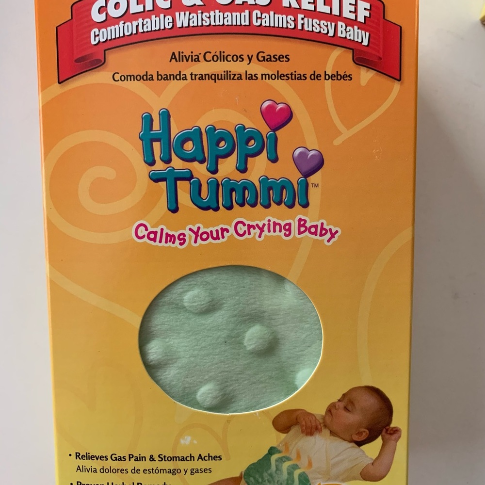 New Happi Tummi Baby Colic Green Band Colic Calm with Happy Tummy